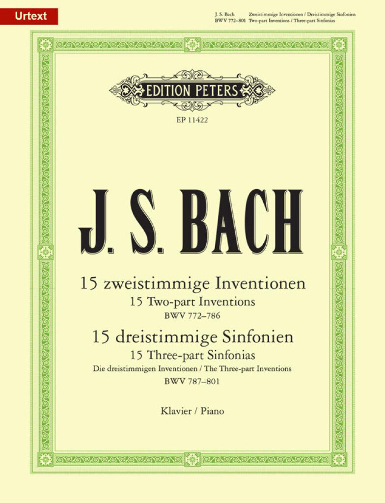 J.S Bach - Inventions & Sinfonias Piano Solo Book