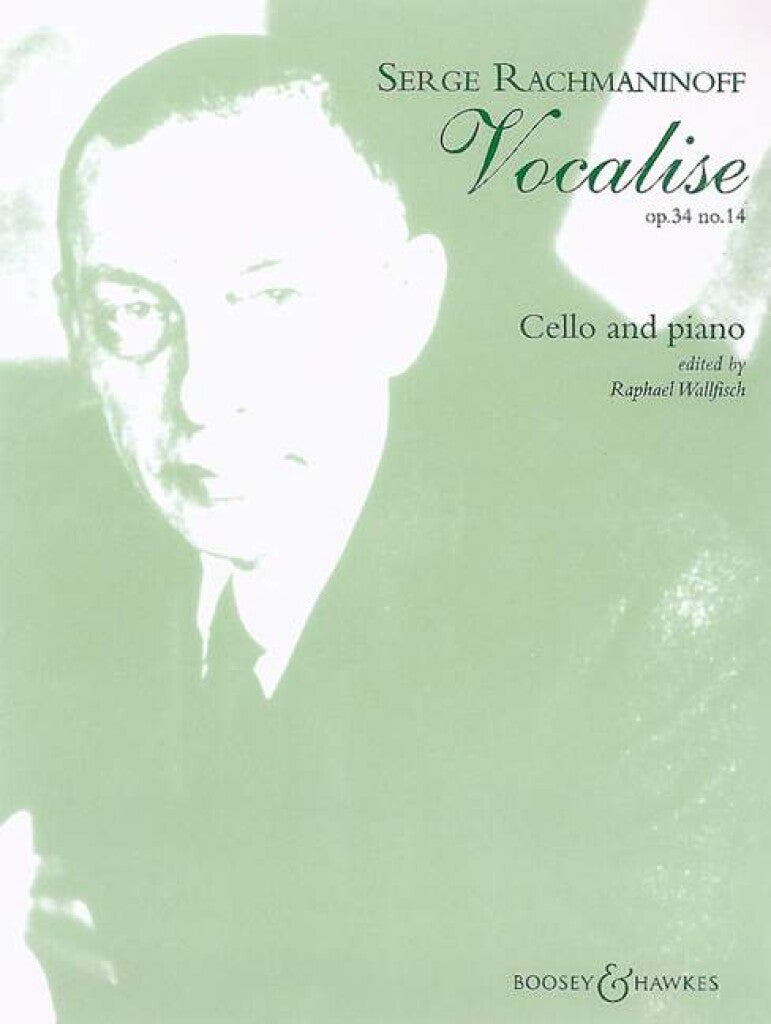 Serge Rachmaninoff - Vocalise Op 34 No 14 For Cello & Piano Book