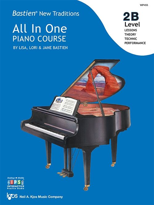 Bastien: New Traditions - All In One Piano Course Level 2B Book