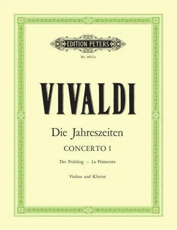 Vivaldi - 4 Seasons Spring Concerto E Op 8 No 1 Violin/Piano