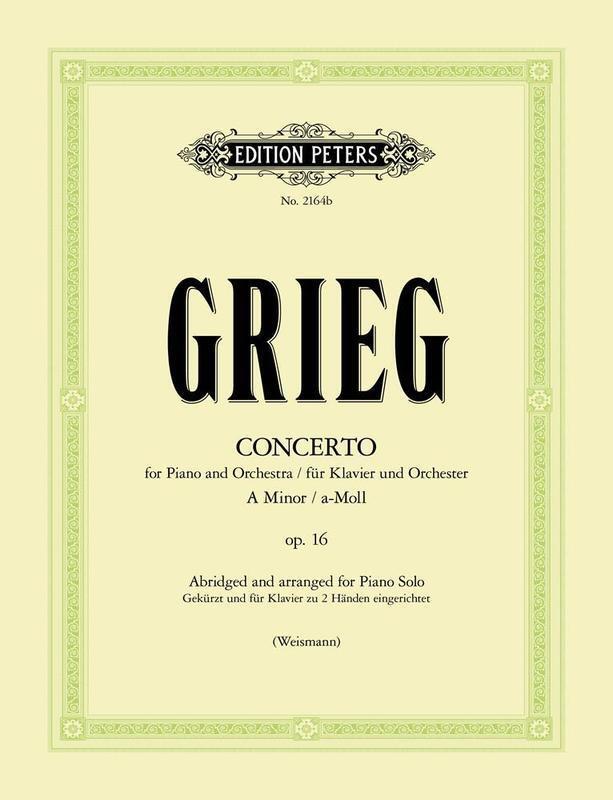 Grieg - Concerto in A minor Op.16 Piano Solo Book