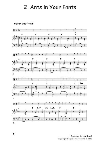 Possums in the Roof - Viola Piano Accompaniment Book