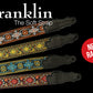 Franklin 2" Red/Bronze Retro Folk Weave Guitar Strap with Glove Leather End Tab