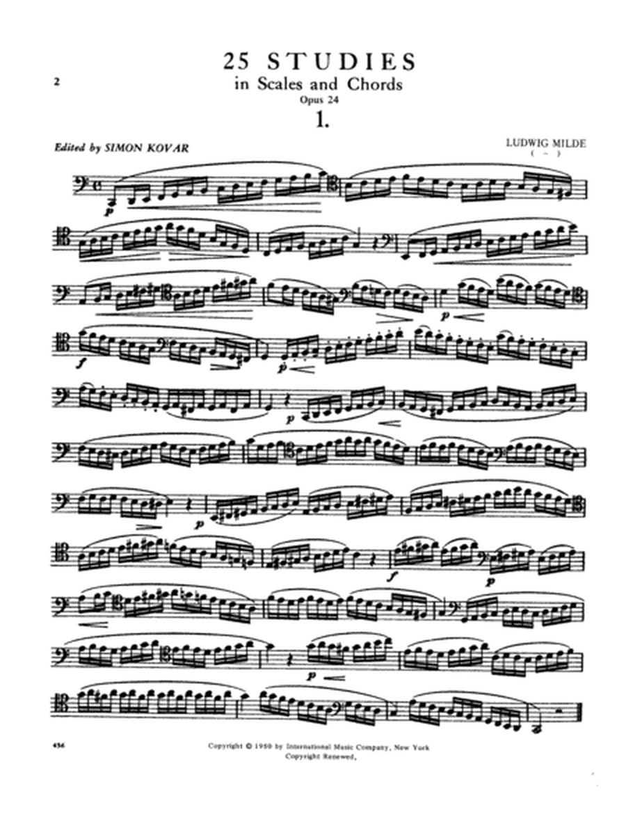 Kovar - 25 Studies In Scales & Chords Op 24 Bassoon