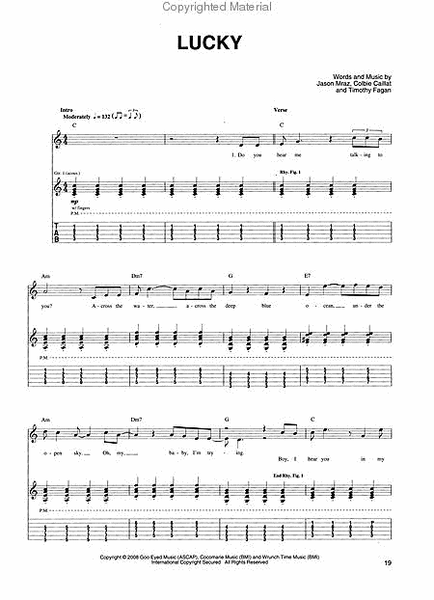 Jason Mraz - We Sing We Dance We Steal Things Guitar Tab Book