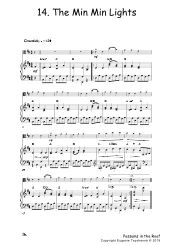 Possums in the Roof - Viola Piano Accompaniment Book