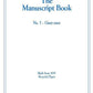 The Manuscript Book 5 - 10 Large Staves, Double-Sided, Recycled Paper (20 pages)