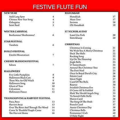 The Young Flute Player - Festive Flute Fun Book