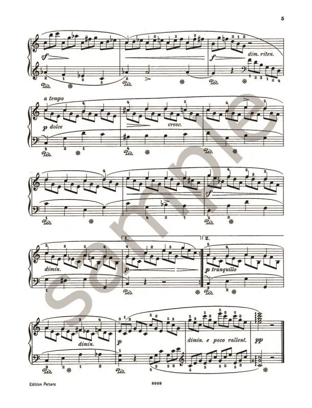 Burgmuller - 18 Characteristic Studies Op 109 Piano Book