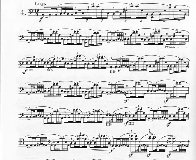 Franchomme - 12 Caprices Op 7 Cello Sheet Music