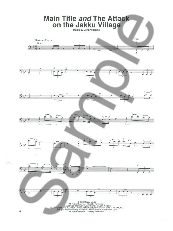 Star Wars Force Awakens - Cello Play Along Volume 2 Book/Ola