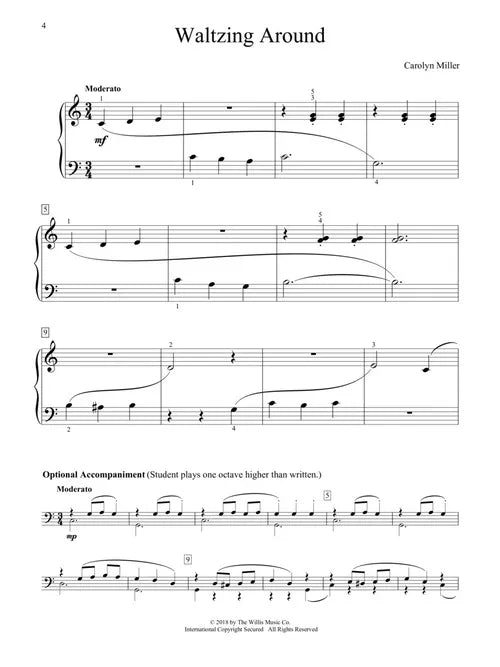 5 Easy Waltzes For Piano Book