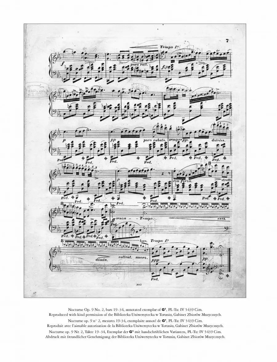 Chopin - Nocturne E Flat Major Op 9 No 2 Piano Book (Comparative Edition)