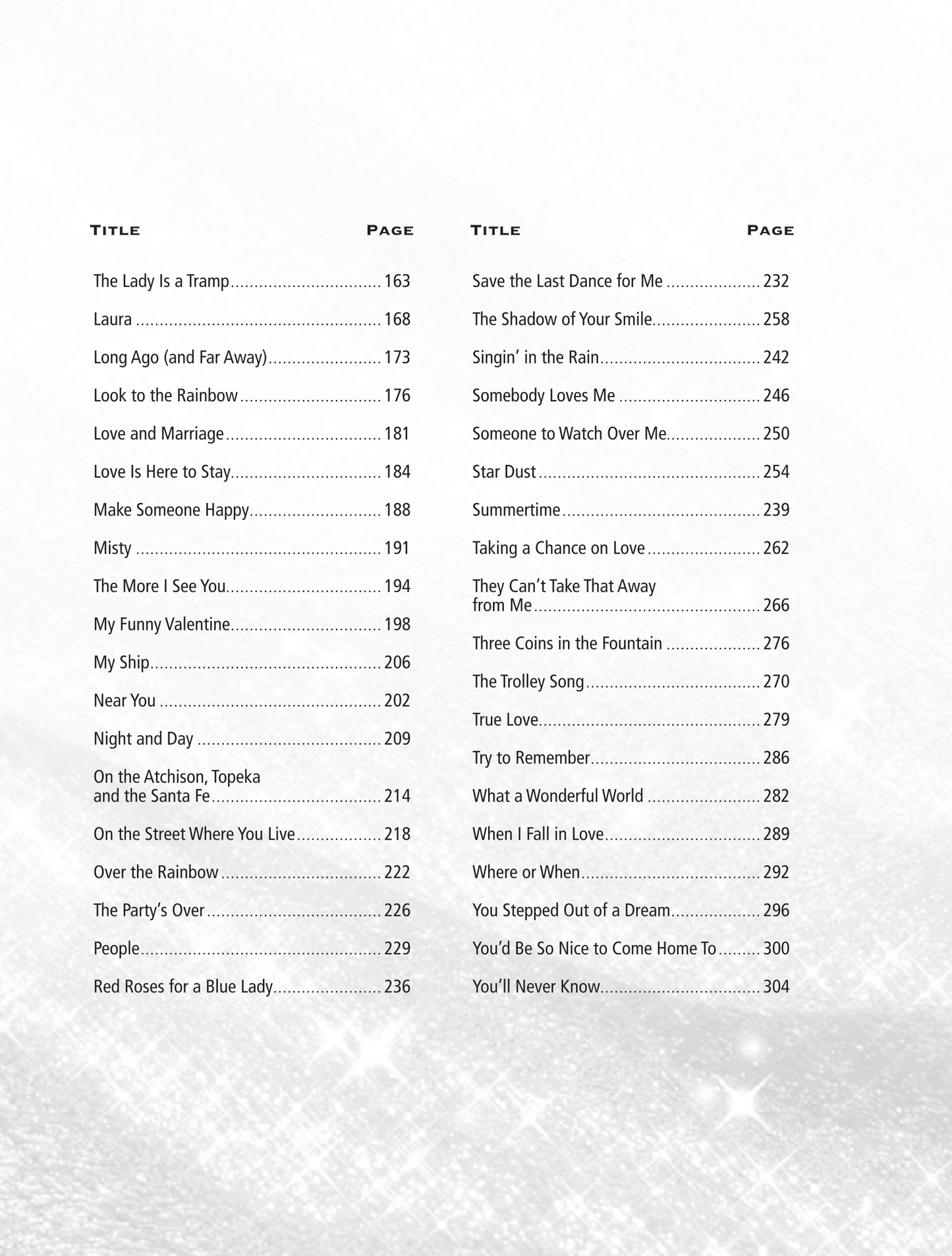 Treasury Of Golden Standards PVG Songbook