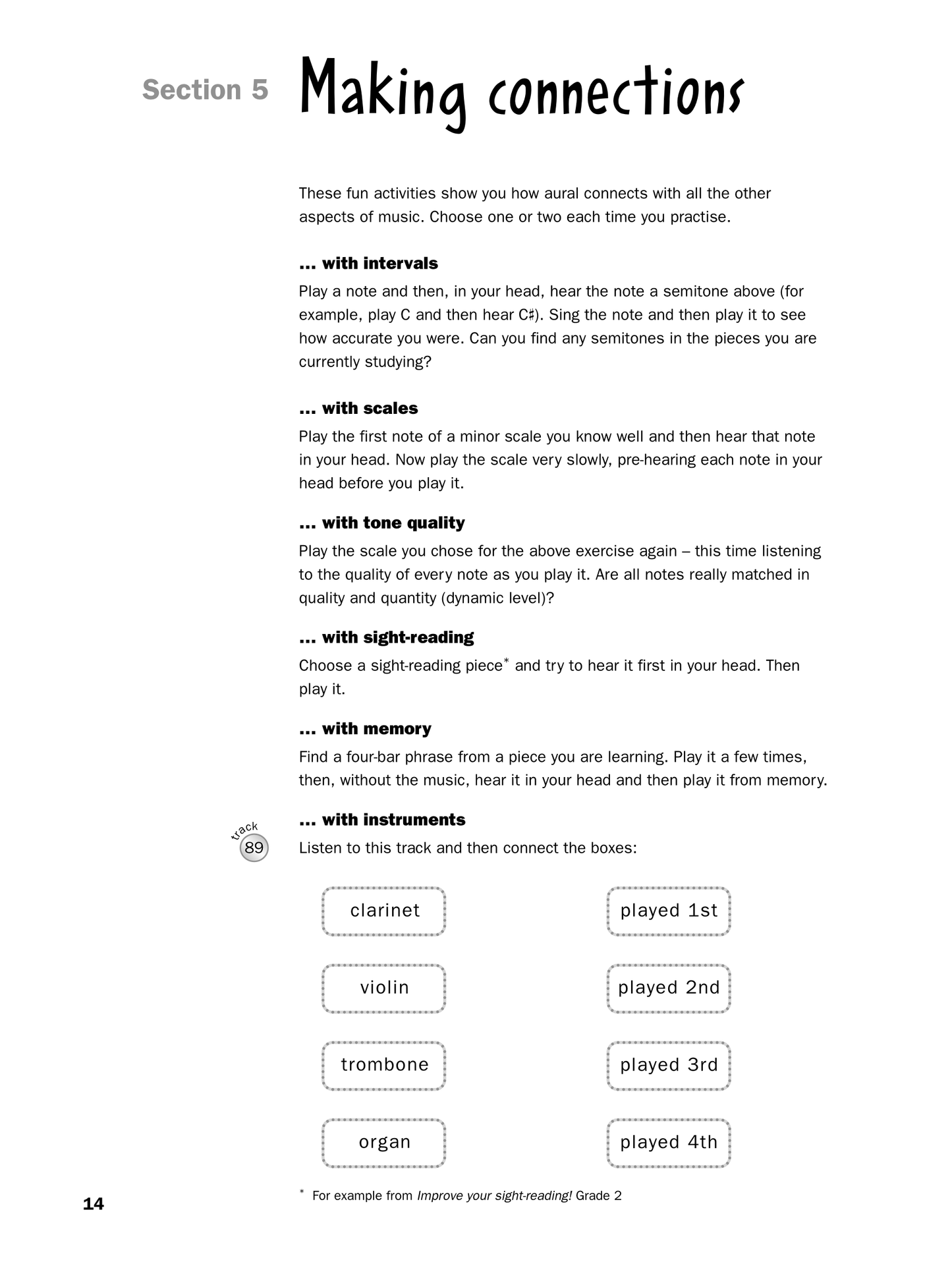 Improve Your Aural - Grade 2 Book/Cd