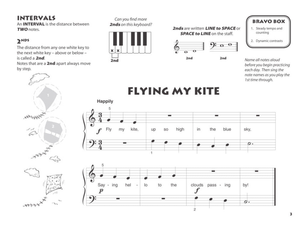 Beanstalks Basics For Piano - Lesson Prep Level B (Book/Ola)