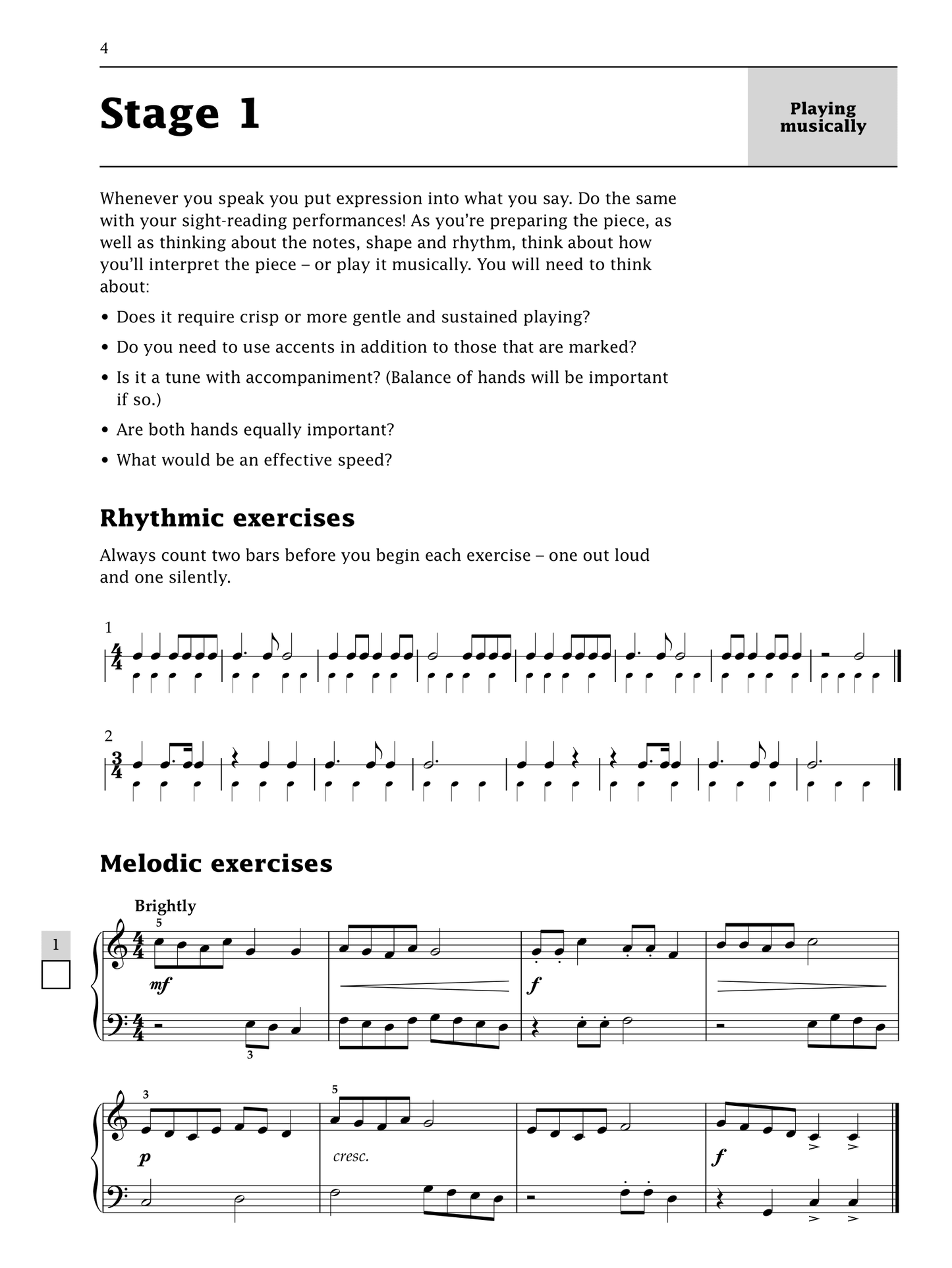 Improve Your Sight Reading - Piano Grade 4 Book