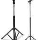 Manhasset Microphone Stand With Collapsible Base - Black Musical Instruments & Accessories