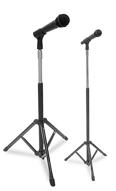 Manhasset Microphone Stand With Collapsible Base - Black Musical Instruments & Accessories