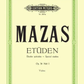 Mazas - Etudes Op 36 Volume 1 - 30 Special Studies For Violin Book