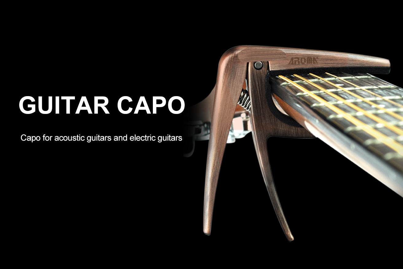 Aroma AC01 Acoustic/Electric Capo - Gold