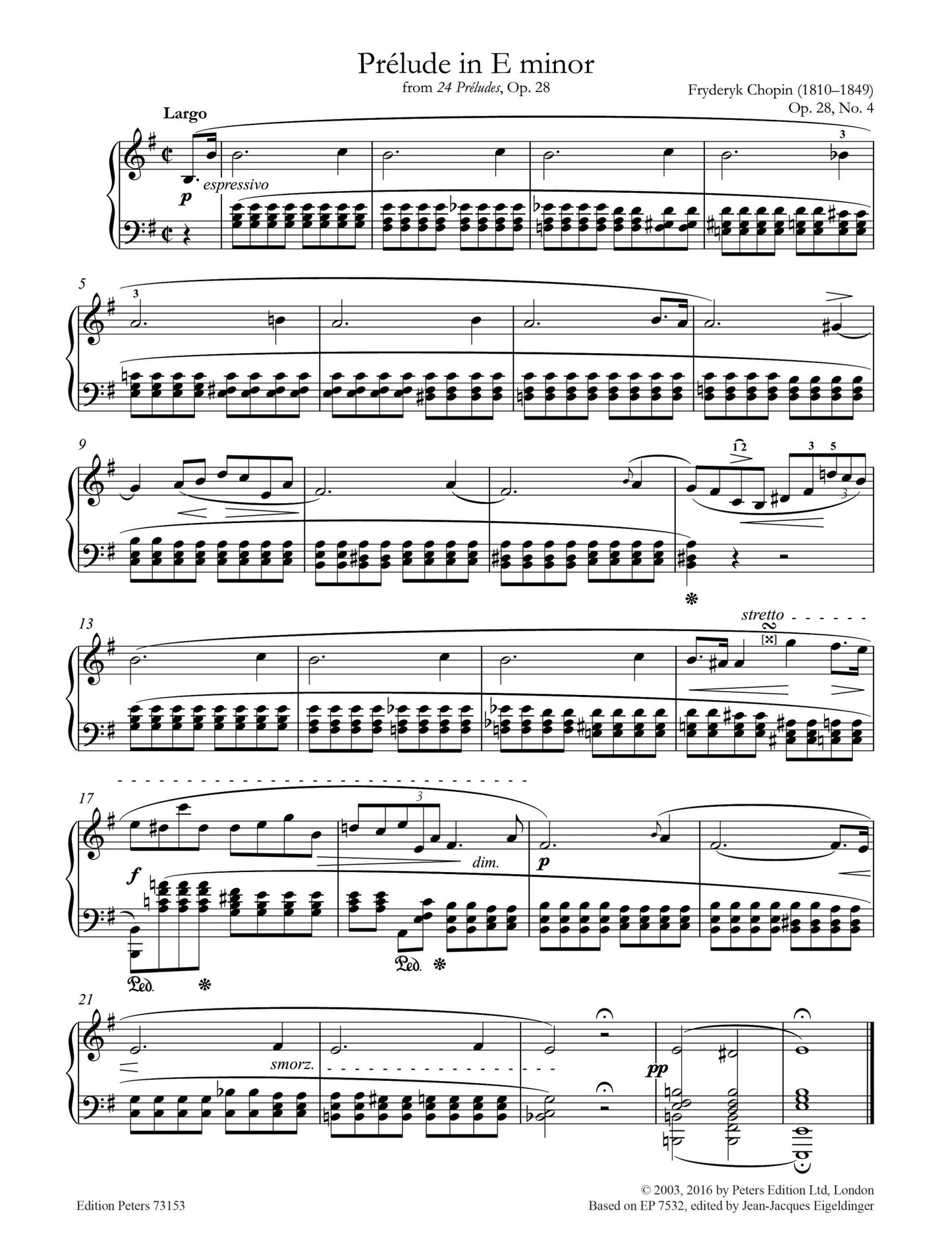 More Than The Score: Chopin - Prelude No. 4 (Piano Solo) Book