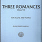 Robert Schumann- Three Romances Opus 94 For Flute and Piano Book