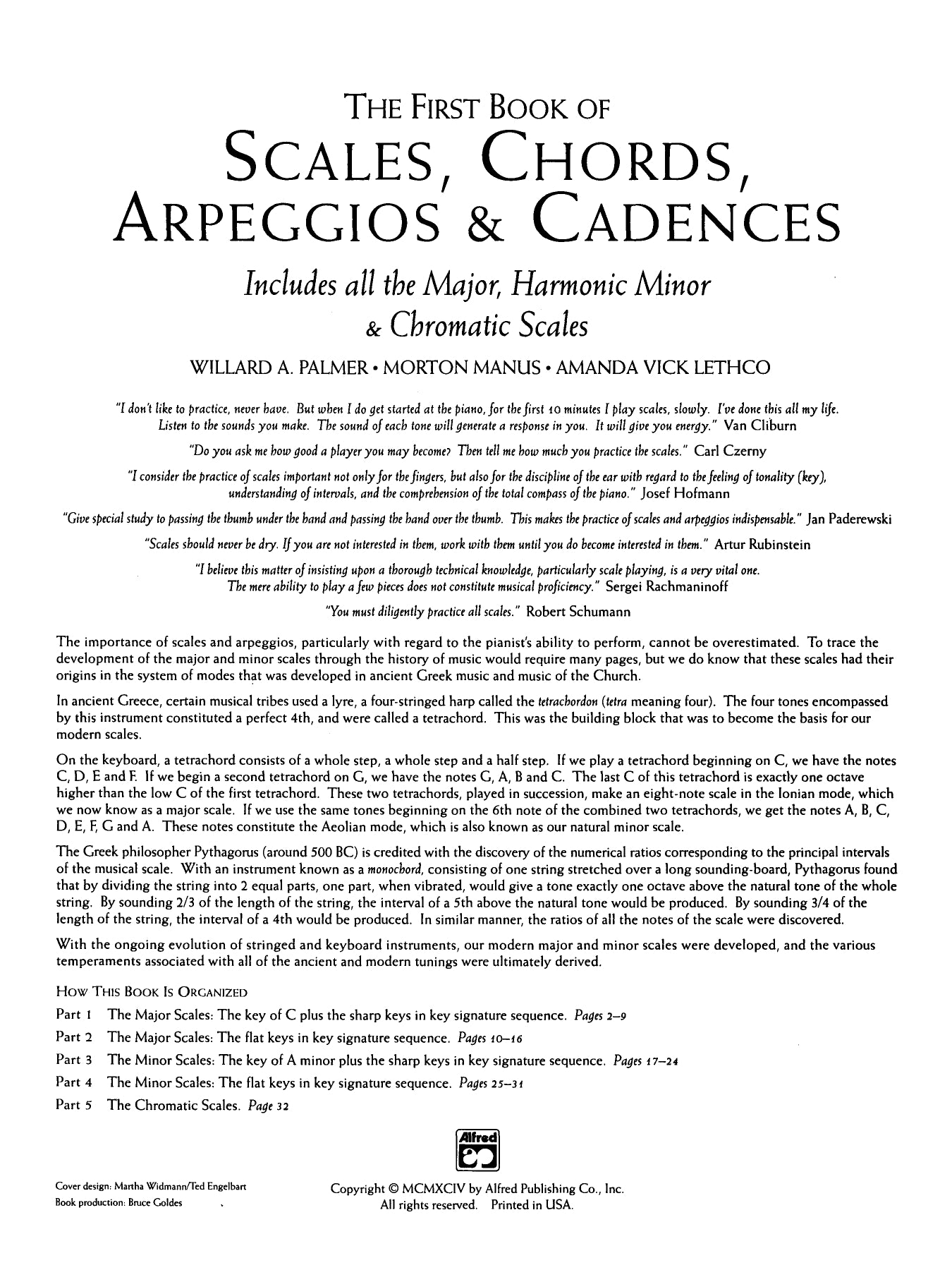 The First Book Of Scales, Chords, Arpeggios, & Cadences Book