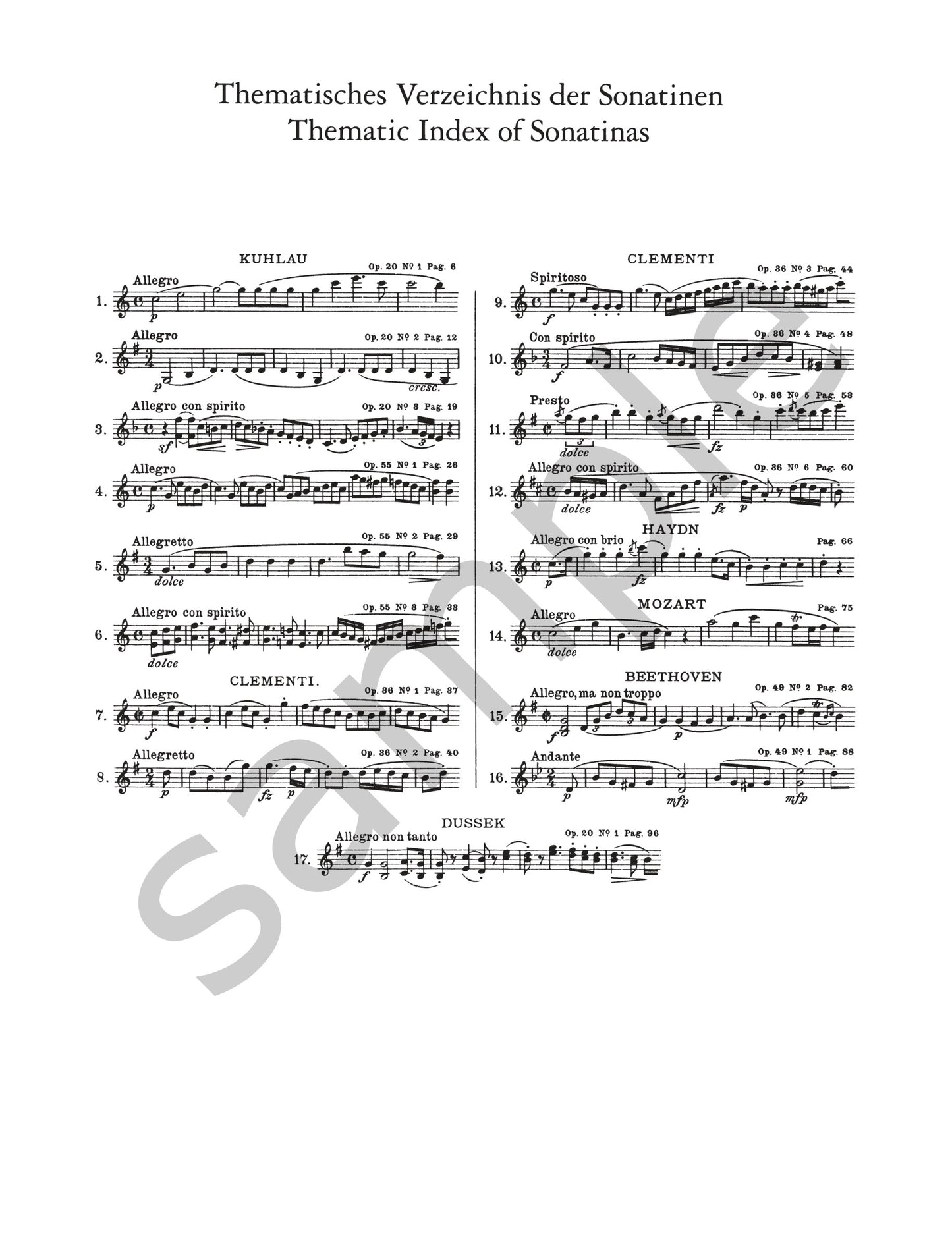 Sonatina Album For Piano Volume 1 Book