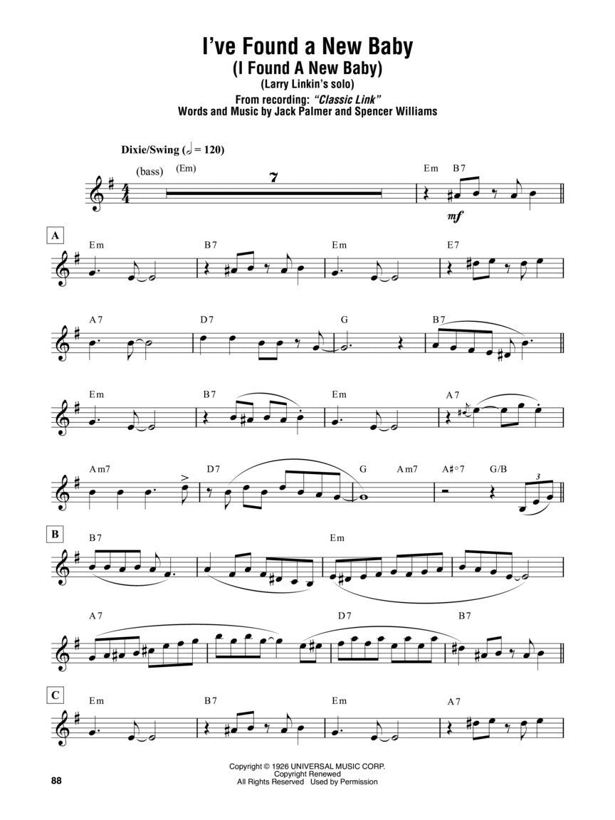 Clarinet Omnibook for B Flat Instruments (43 Songs)