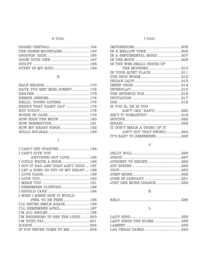 The Real Book Volume 1 - For F Instruments