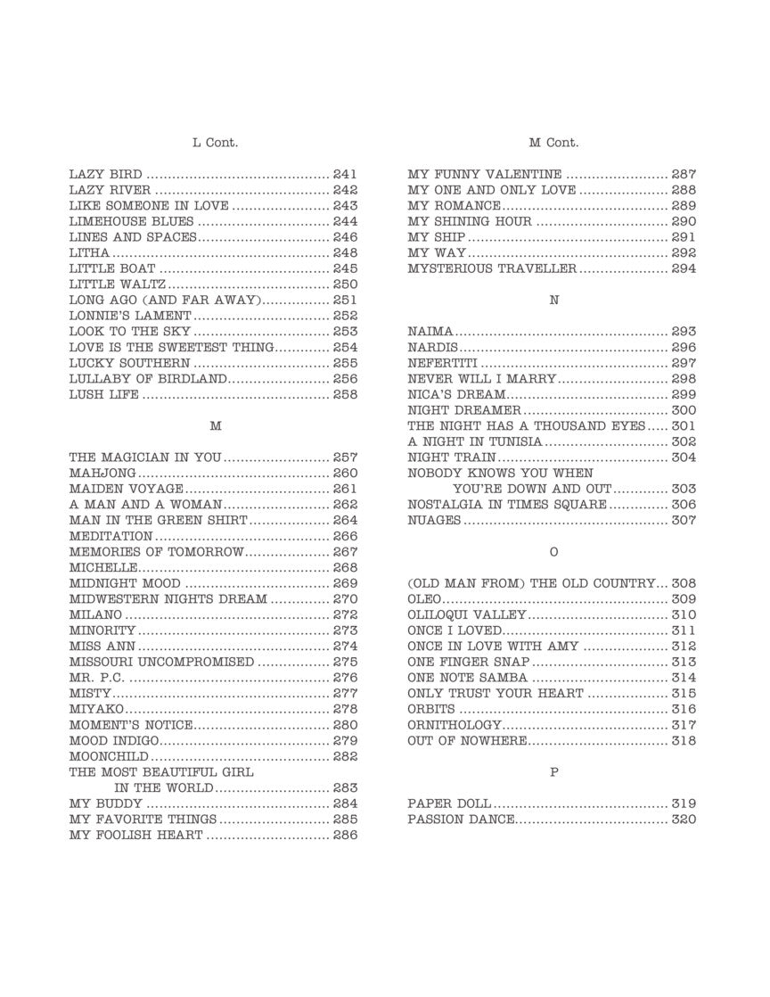 The Real Book Volume 1 - For F Instruments