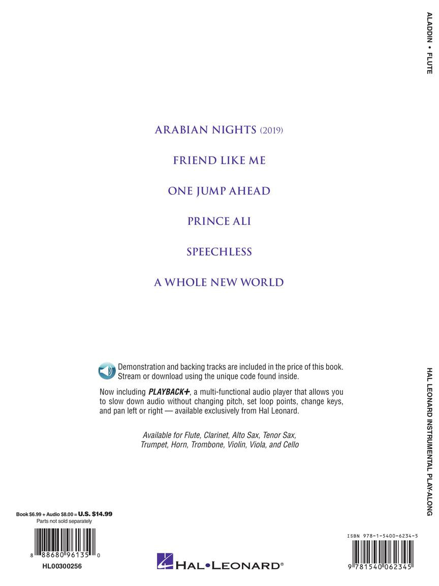 Aladdin For Flute Play Along Book/Ola