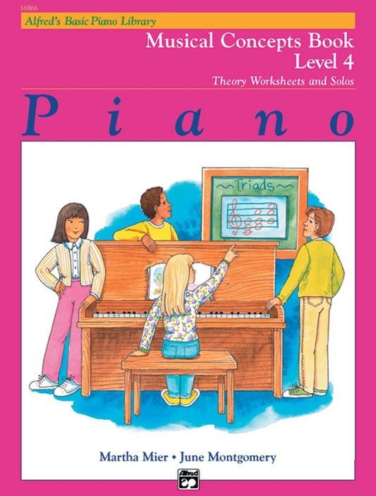 Alfred's Basic Piano Library - Musical Concepts Level 4 Book