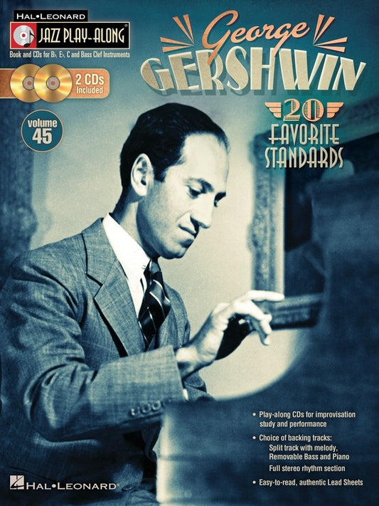 George Gershwin - Jazz Play Along Volume 45 Book/2Cd