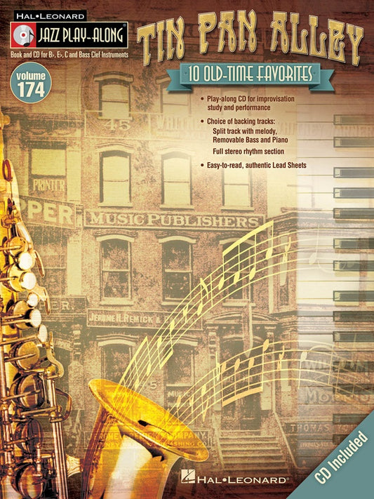 Tin Pan Alley Jazz Play Along Volume 174 Book/Cd