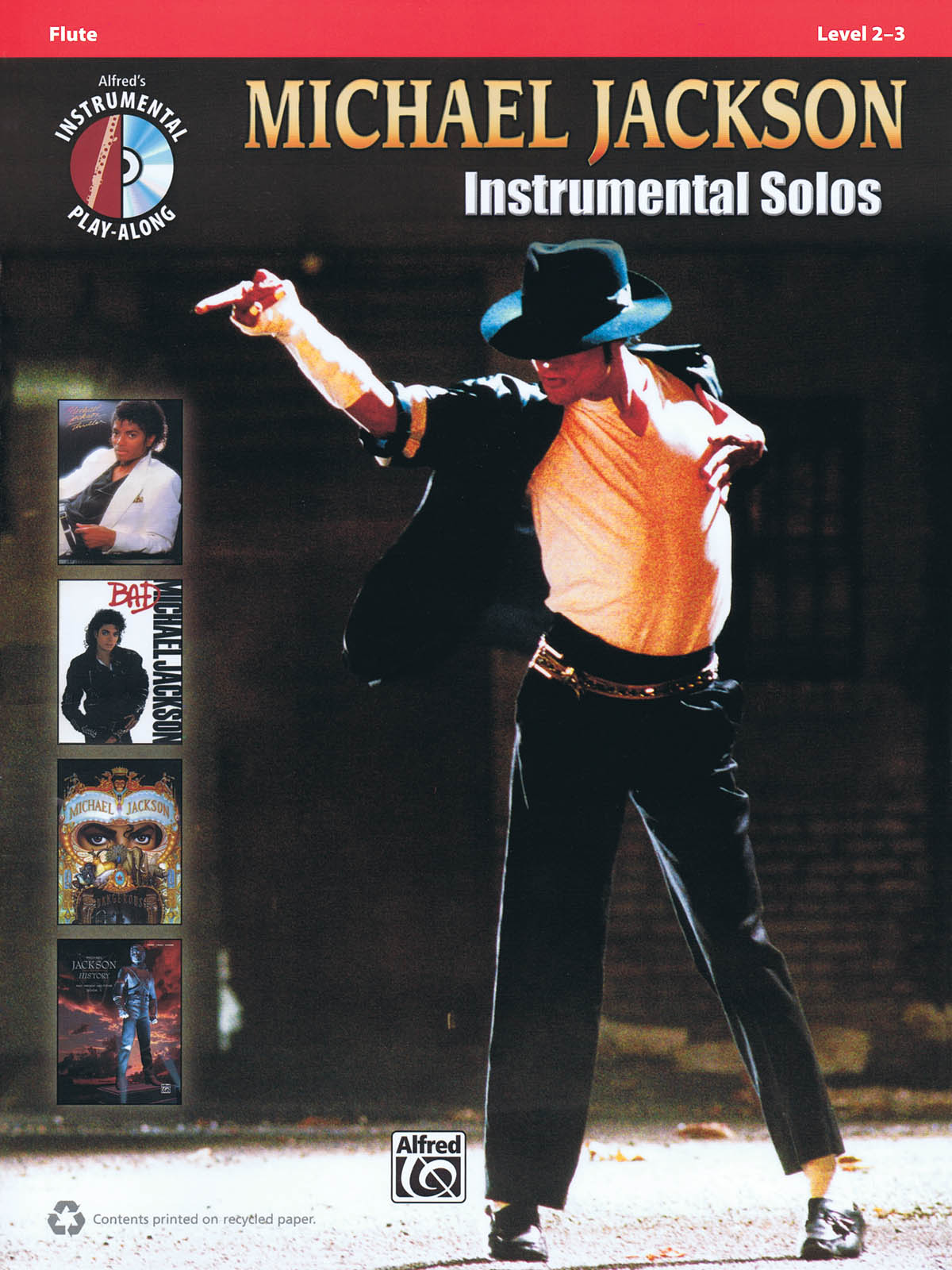 Michael Jackson Instrument Solos Flute Play Along Book/Cd