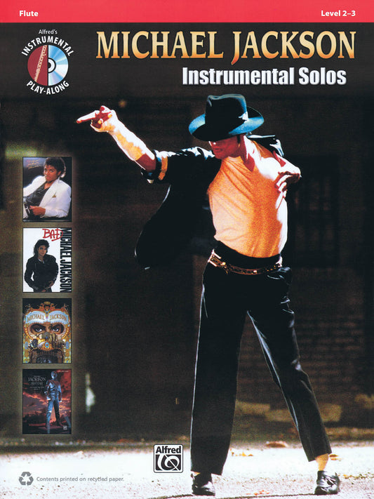 Michael Jackson Instrument Solos Flute Play Along Book/Cd