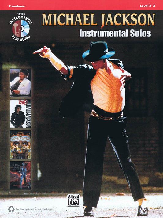 Michael Jackson Instrument Solos Trombone Play Along Book/Cd