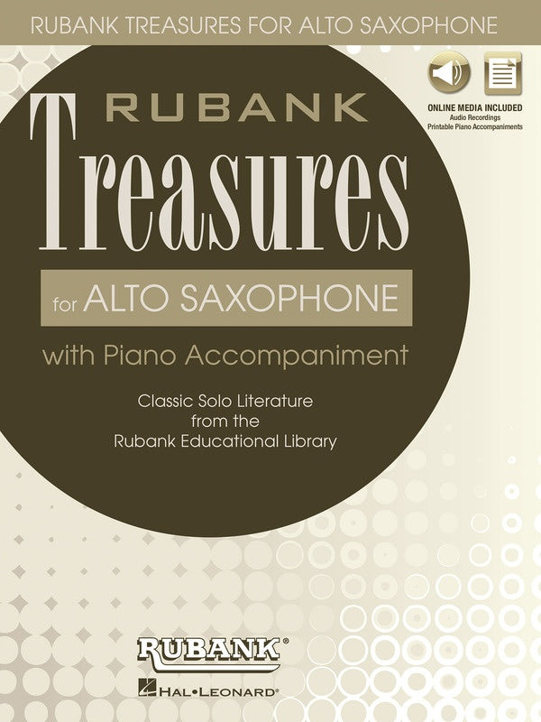 Rubank Treasures For Alto Saxophone - Book/Ola