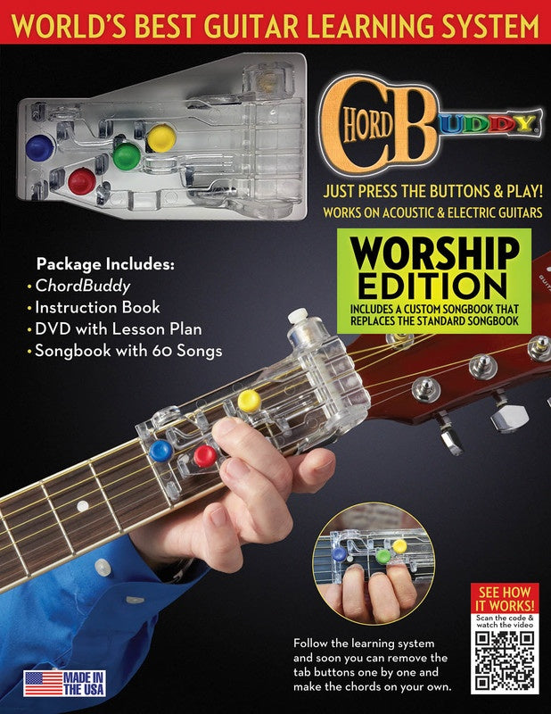 Chordbuddy Guitar Learning System - Worship Edition Book/Dvd/Device