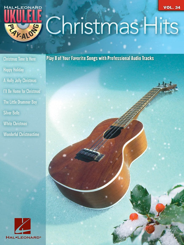 Christmas Hits Ukulele Play Along Volume 34 Book/Cd