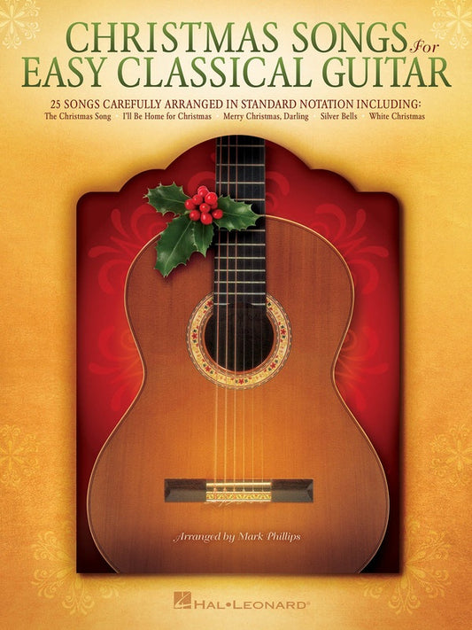 Christmas Songs For Easy Classical Guitar Book