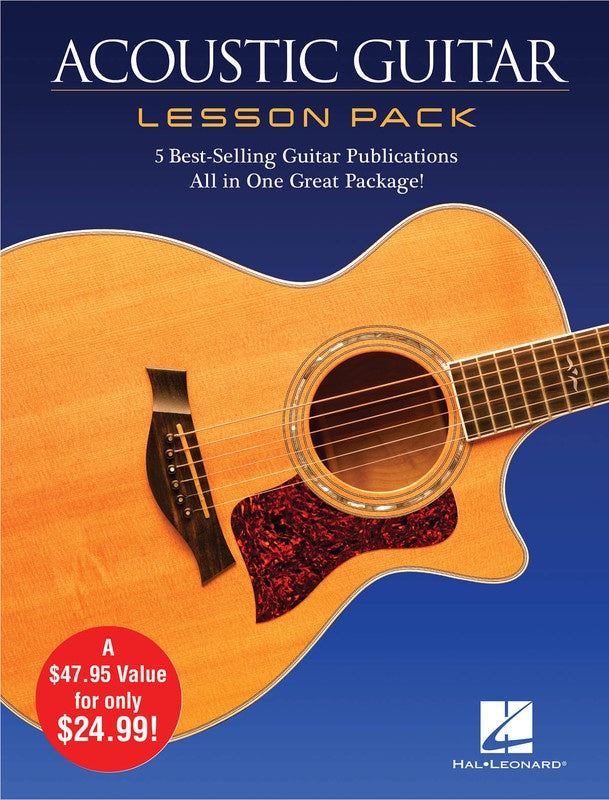 Acoustic Guitar Lesson Pack 4 Books and DVD