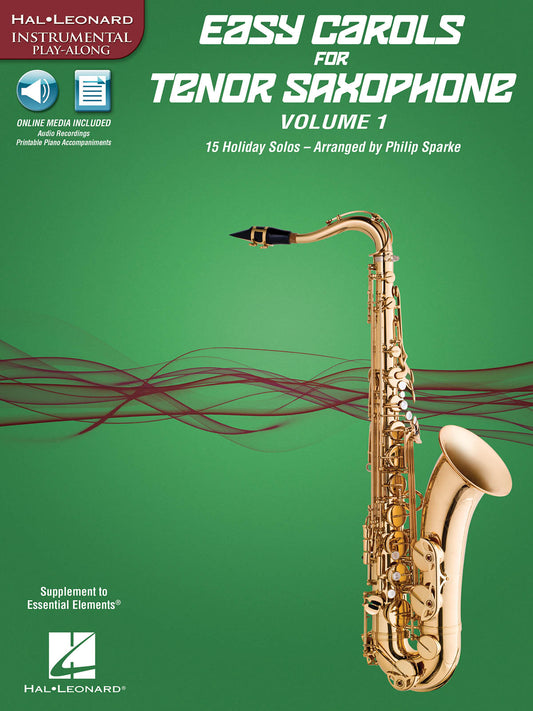 Easy Carols For Tenor Sax Volume 1 Play Along Book/Ola