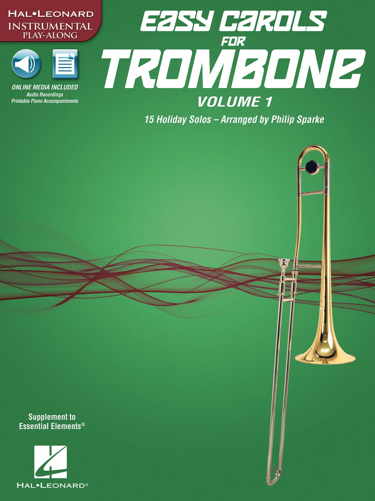 Easy Carols For Trombone Volume 1 Play Along Book/Ola