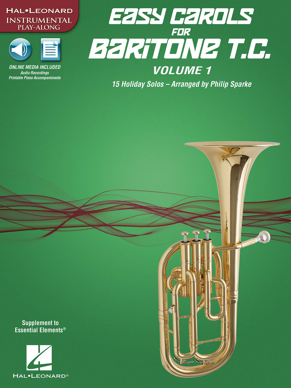 Easy Carols For Baritone TC Volume 1 Play Along Book/Ola