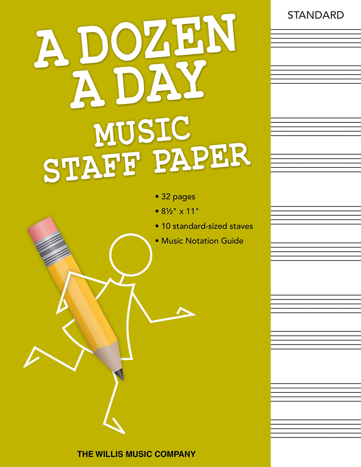 A Dozen A Day - Music Staff Paper Book