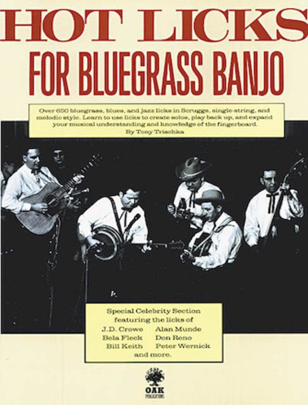 Hot Licks For Bluegrass Banjo Bk/Cd