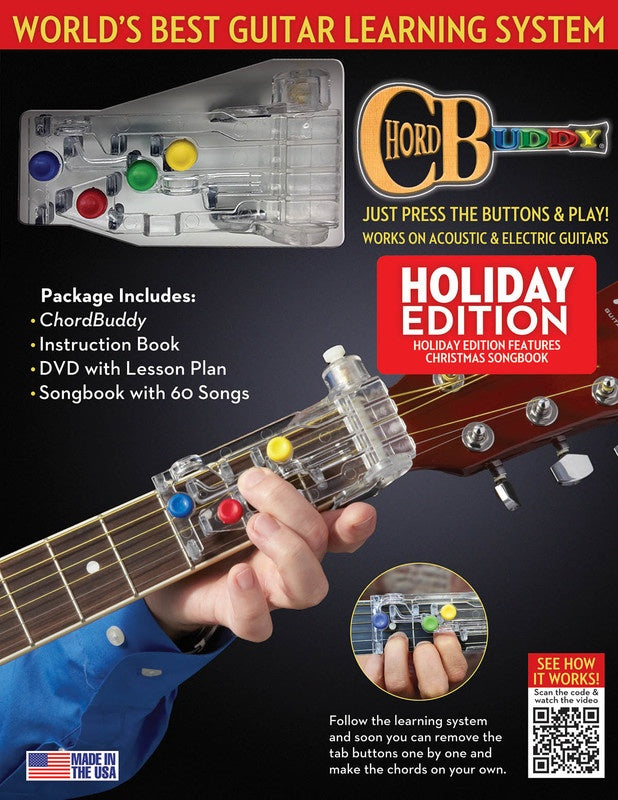 Chordbuddy Guitar Pack - Holiday Edition Book/Dvd/Device